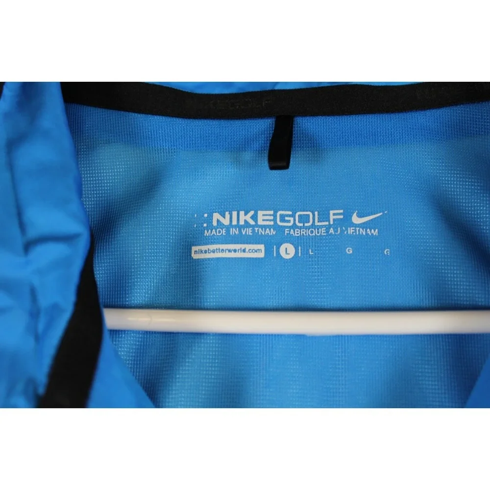 Nike Jacket Mens Large Blue Gray Quarter Zip Logo Colorado National Golf Club